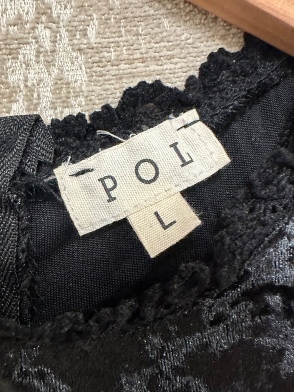POL Crushed Velvet Tank Top Size Large - Picture 3 of 4